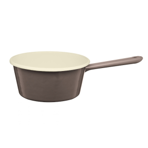 Rondel emaliowany z rączką GORDON 14cm brąz